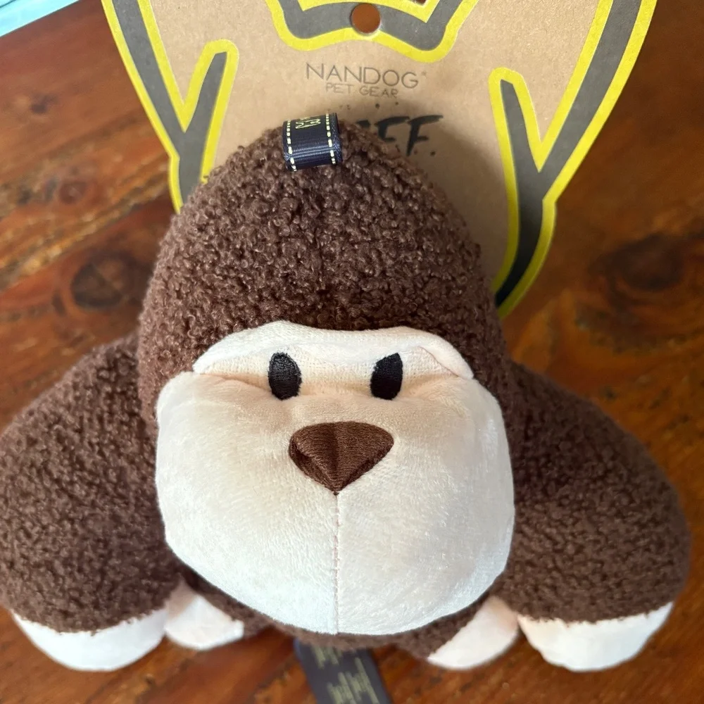 NWT NanDog My BFF Koko the Gorilla Plush Squeaky Toy